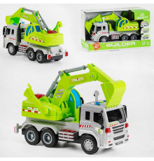 Спецтехніка WY 311 D (24) "Автоекскаватор", світло, звук, 4 активні кнопки, рухоме нависне обладнання, у коробці