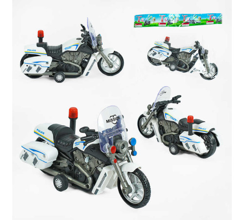 Мотоцикл 7725 (200/2) поліція, інерція, звук, підсвічування, у пакеті – в наличии! Купите сейчас у KAZKOVA