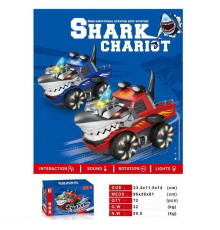Машинка ZR 171 (72/2) "Акула", 2 кольори, світло, звук, колесо вільного ходу, рухливі елементи, в коробці