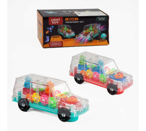 Машинка 035 A26 (120/2) 2 кольори, 2 режими, підсвічування, звук, колеса вільного ходу, в коробці