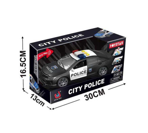 Машинка 666-23 Q (24) "Поліція", звуки, підсвічування, інерція, в коробці