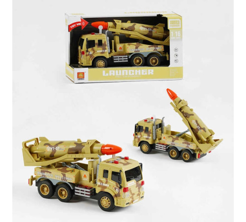 Спецтехніка WY 651 A (24) масштаб 1:16, інерція, звук, підсвічування, імітація пострілів, ракетна установка, в коробці