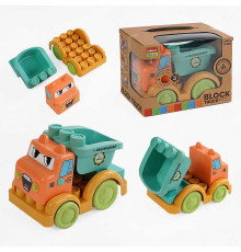 Машина 9910 E (48/2) "Самоскид", підсвічування, звуки транспорту, пісенька англійською, рухомі елементи, в коробці