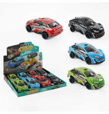 Набір машин 2026-02 A+ (24) ЦІНА ЗА 8 ШТУК В БЛОЦІ, світло, звук, інерція, протиударний корпус, гумові колеса, в коробці