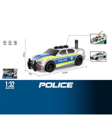 Машинка WY 1150 B (96) "Поліція", звук, підсвічування, масштаб 1:32, інерція, в коробці