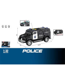 Джип WY 1133 A (96) "Поліція", інерція, світло, звук, масштаб 1:32, гумові колеса, в коробці