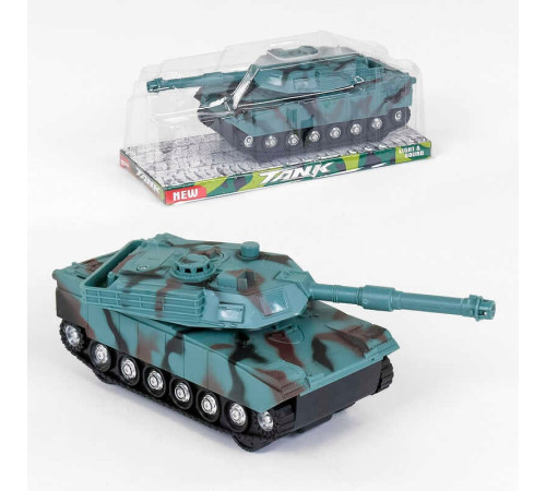 Танк 383-22 D (120) інерційний, світло, звук, поворотна вежа, в слюди