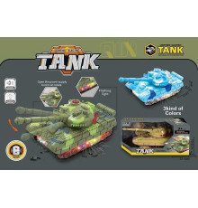 Танк 62911 (72) підсвічування, звуки, колеса вільного ходу, на батарейках, в коробці