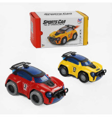 Машинка 9809 (108/2) 2 кольори, звук, підсвічування, колесо вільного ходу, у коробці