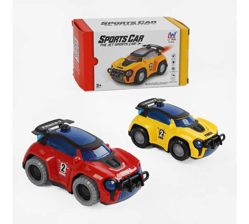 Машинка 9809 (108/2) 2 кольори, звук, підсвічування, колесо вільного ходу, у коробці