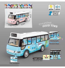 Автобус 7723 (110) 2 кольори, інерція, звук, підсвічування, у пакеті