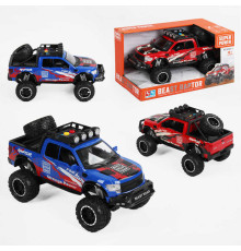 Машина 8062-1 (24/2) 2 кольори, звук, підсвічування, інерція, гумові колеса, в коробці