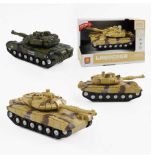 Танк WY 741 A/B (48) "Військова техніка", підсвічування дула, звук пострілів, тріскачка на вежі, інерція, в коробці
