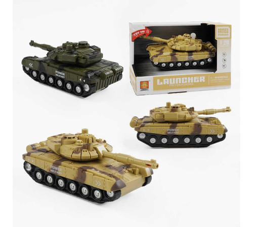 Танк WY 741 A/B (48) "Військова техніка", підсвічування дула, звук пострілів, тріскачка на вежі, інерція, в коробці