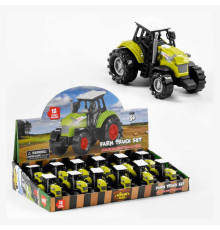 Трактор 550-11 Р (24) ЦІНА ЗА 12 ШТУК В БЛОЦІ, на батарейках, підсічування корпуса, звук роботи техніки, в коробці