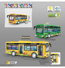 Автобус 7730 (110) 2 кольори, інерція, звук, підсвічування, у пакеті