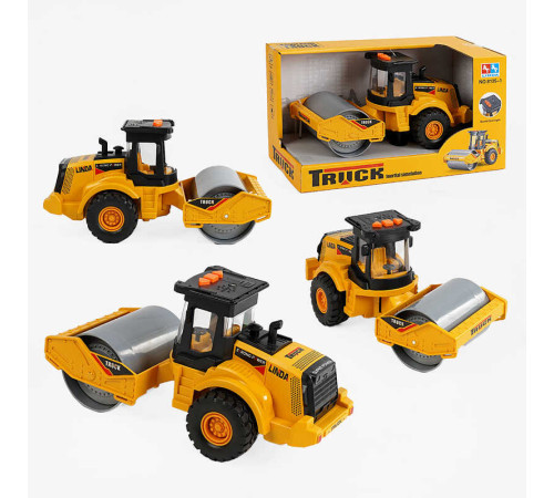 Спецтехніка 8135-1 (24/2) асфальтоукладач, інерційний механізм, гумові колеса, підсвічування, звукові ефекти, в коробці – в наличии! Купите сейчас у KAZKOVA