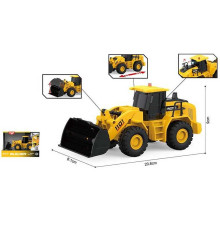Спецтехніка WY 1101 A (48) на батарейках, масштаб - 1:20, звук, світло, інерція, рухомий ківш, прогумовані колеса, в коробці