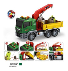 Спецтехніка 666-61 T (18) “Вантажівка”, інерція, звуки, підсвічування, гумові шини, рухливі елементи, помпова система, в коробці