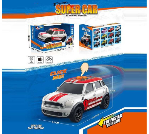 Машина музична E 25-1 (60/2) світло, звук, їздить вперед та назад, гумові колеса, масштаб 1:18, в коробці – в наличии! Купите сейчас у KAZKOVA