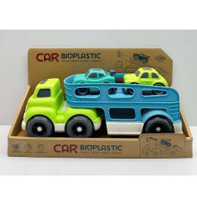 Трейлер 933-671 AM (48) звуки, мелодія, підсвічування, 2 машинки, з біопластику, в коробці