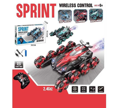 Машина на р/кі 318-1 (36) 3 кольори, підсвічування, звуки, акумулятор 3.7 V, пульт 2,4 GHz, роликові колеса, оберт 360°, парогенератор, в коробці, ВИДАЄТЬСЯ ТІЛЬКИ МІКС ВИДІВ – в наличии! Купите сейчас у KAZKOVA