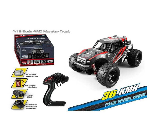 Машина на радіокеруванні HS 18311 (8) акумулятор 7.4 V, USB-кабель, пульт 2.4 G, протиударний корпус, гумові шини, швидкість до 36 км/г, в коробці