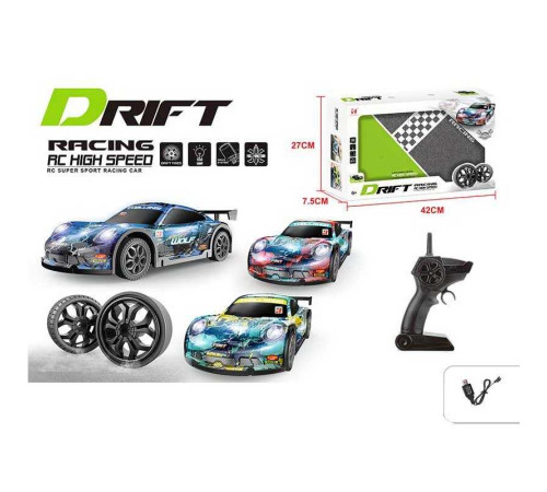 Машина на радіокеруванні LH-C 079 (24) підсвічування, акум. 3.7V, протиударний корпус, пульт 2.4GHz, в коробці, ВИДАЄТЬСЯ ТІЛЬКИ МІКС ВИДІВ