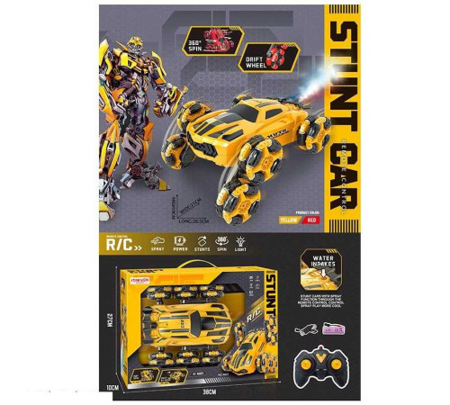 Машина на радіокеруванні 6622 (20) підсвічування, перевертає передні колеса, парогенератор, оберти на 360°, акумулятор 3.7 V, пульт 2.4 GHz, в коробці – в наличии! Купите сейчас у KAZKOVA