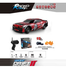 Машина на радіокеруванні SC 24 A 24 (36) акум. 3.7V, пульт 2.4 GHz, режими підсвічування, USB-кабель, протиударний корпус, масштаб 1:24, змінні колеса, дорожні конуси, підсвічування, в коробці