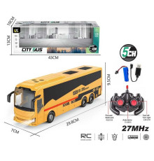 Автобус на радіокеруванні 197-3 (48) масштаб: 1:24, акумулятор: 3.7 V, пульт: 27 MHz, USB-кабель, підсвічування, прогумовані шини, в коробці