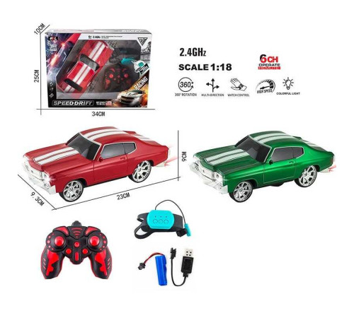 Машина на радіокеруванні 12065-9 (36/2) 2 кольори, в коробці, ВИДАЄЬБСЯ МІКС