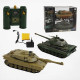 Танковий бій на радіокеруванні 99821 (8/2) 2 танки, акумулятори 4.8 V, пульти 2.4 GMHz, звуки, підсвічування, гумові гусені, рухлива башта, в коробці