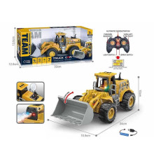 Екскаватор на радіокеруванні MDP 268-3 A (48/2) акумулятор 3.7 V, пульт 2.4 GHz, підсвічування, парогенератор, гумові шини, в коробці