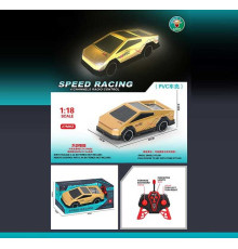 Машина на радіокеруванні US 22013 (48/2) підсвічування, протиударний корпус, гумові шини, пульт 27 MHZ, маштаб 1:18, на батарейках, в коробці