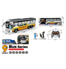 Автобус на радіокеруванні 295-3 (36) акумулятор 3.7 V, пульт керування 2.4 GHz, масштаб 1:24, підсвічування, мелодії, режим демонстрації, в коробці