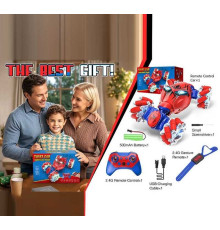 Машина на радіокеруванні CV 8818-109 A (36) акум. 3.7V, USB-кабель, підсвічування, роликові колеса, зміна положення корпуса, викрутка, пульт 2.4G + сенсорний браслет, звуки, музика, режими їзди, в коробці