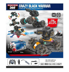 Танк на радіокеруванні YL 50-1 (18) 2 кольори, браслет+пульт, акум. 3,7 V, 4х4, звук, підсвічування, стріляє орбізами, пульт 2,4 GHz, в коробці