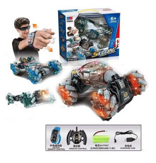 Машина на радіокеруванні UD 2196 PW (12) 3 кольори, звук, підсвічування, роликові колеса, акум. 7.4 V, пульт 2.4G, браслет, USB-кабель, парогенератор, в коробці, МІКС ВИДІВ