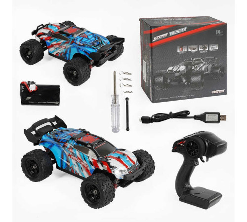Машина на радіокеруванні HS 18321 (8) акумулятор 7.4 V, USB-кабель, пульт 2.4 G, протиударний корпус, гумові шини, швидкість до 36 км/г, в коробці