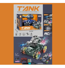 Танк на радіокеруванні 6685 (24) підсвічування, 2 режими: з мелодіями/без звуку, стріляє орбізами, парогенератор, оберти на 360°, рухи по діагоналі, 2 види керування: браслет/пульт, акумулятор 3.7 V, пульт 2.4 GHz, в коробці