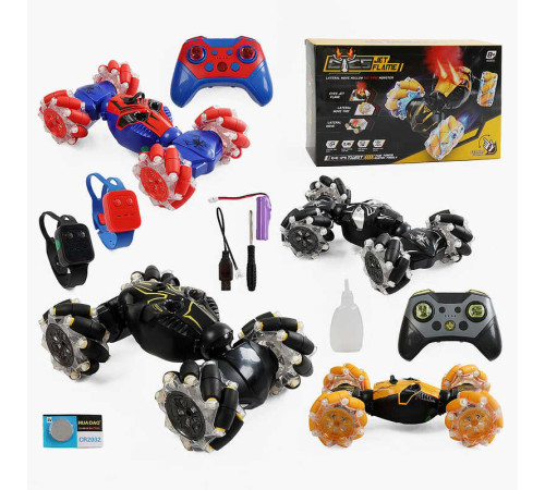 Машина на радіокеруванні CV 8818-110 A (24) акумулятор 3.7 V, пульт 2.4 G, браслет, парогенерація, мелодії, звуки, підсвічування, роликові колеса, режим демонстрації, в коробці, ВИДАЄТЬСЯ МІКС ВИДІВ