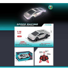 Машина на радіокеруванні US 22014 (48/2) підсвічування, протиударний корпус, гумові шини, пульт 27 MHZ, маштаб 1:18, на батарейках, в коробці