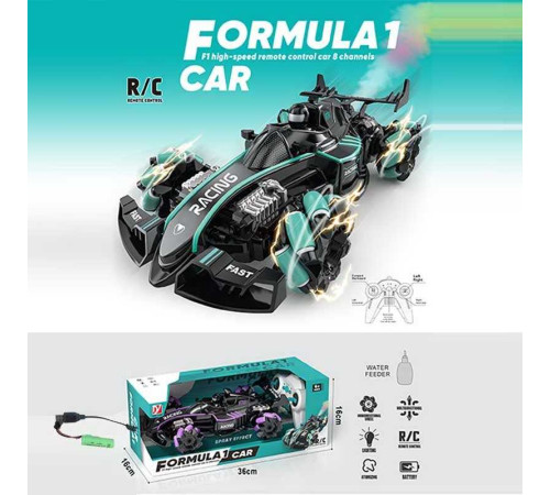 Машина на радіокеруванні A 8863-148 (36) 2 кольори, акум. 3.7V, пульт, роликові колеса, звуки, парогенерація, підсвічування, беззвучний режим, USB-кабель, в коробці