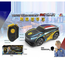 Машина на радіокеруванні R 251 S (24) гумові шини, вбудований акум. 3.7V, USB-кабель, пульт 2.4 GHz, звуки, підсвічування, запис та відтворення голосу, зміна голосу, в коробці