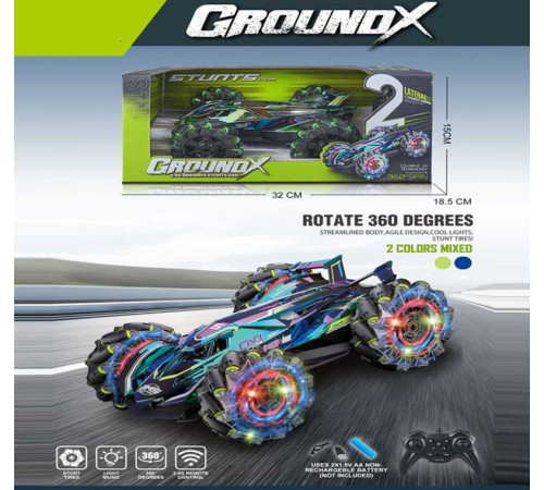 Машина на радіокеруванні 585-83 A (24/2) пульт 2.4 GHz, акумулятор 3.7 V, світло, звук, обертання на 360°, в коробці