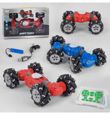 Машинка на радіокеруванні 2155 (18/2) 2 кольори, музика, світло, акум 3.7 V, трюкова, в коробці