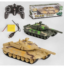 Танк на радіокеруванні 9902 (16) 2 кольори, підсвічування фар, звук, акумуляторна батарея 4.8V, в коробці