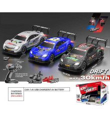 Дрифт- машина на радіокеруванні DC 199 A (12) 3 види, підсвічування, пульт 2.4G, ак. 7.4V, max швидкість 30 км/г, протиударний корпус, в коробці, ВИДАЄТЬСЯ ТІЛЬКИ МІКС ВИДІВ