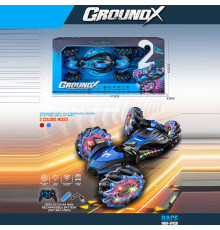 Машина на радіокеруванні 585-89 A (24/2) звуки, підсвічування, роликові колеса, акум. 3.7V, пульт 2.4G, USB-кабель, режим демонстрації, сенсорні датчики, зміна висоти корпусу, в коробці